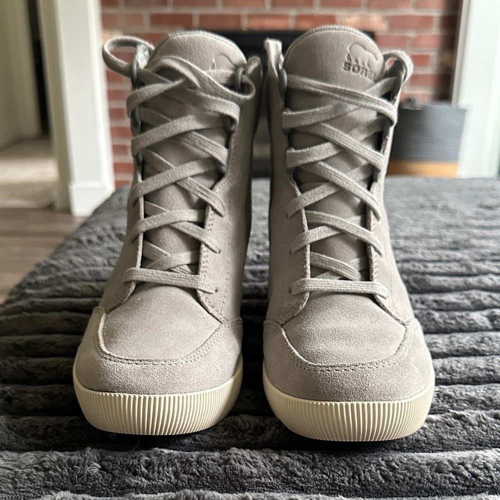 Sorel Gray High-Top Sneakers